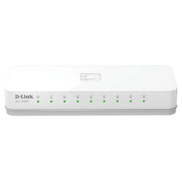 D-LINK DES-1008C 8-Port 10/100 Desktop Switch