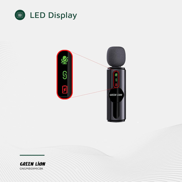 Green Lion GM-80X 3-In-1 Dual Wireless Microphone 