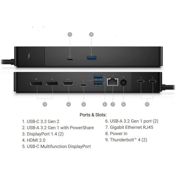 Dell WD22TB4 Thunderbolt 4 Docking Station 130W