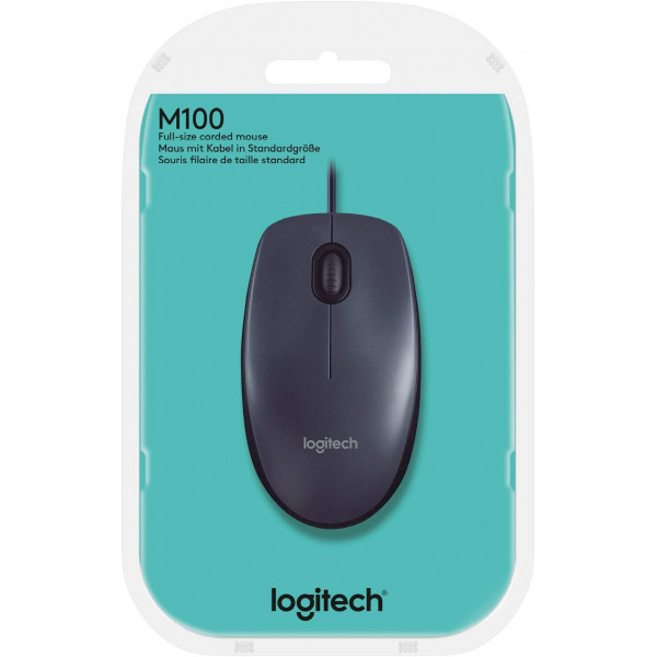 Logitech M100 Corded (Wired) USB Mouse