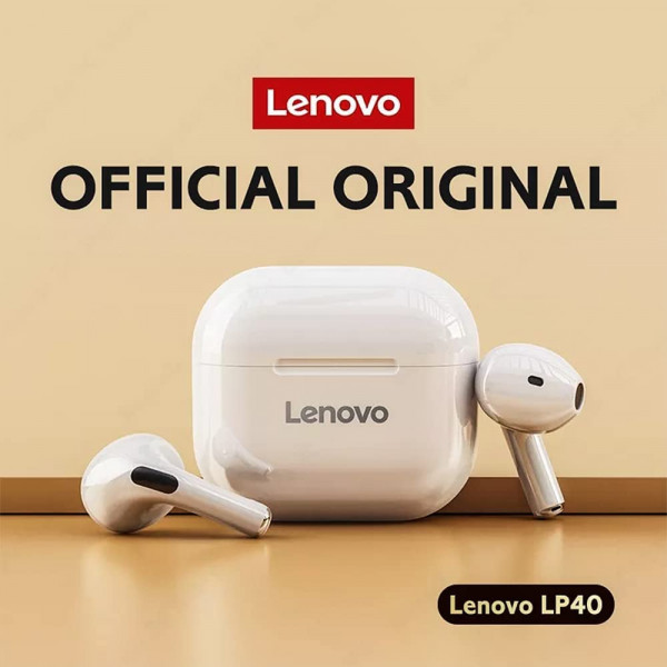 Lenovo Livepods LP40 True Wireless Earbuds (White)