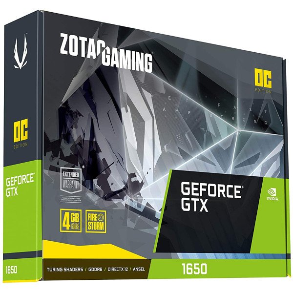 ZOTAC GAMING GeForce GTX 1650 OC 4GB GDDR6 Gaming Graphics Card