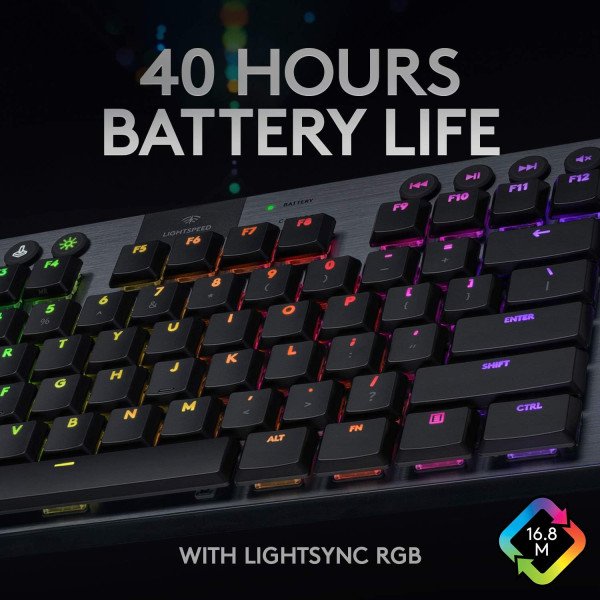 Logitech G915 TKL Tenkeyless LIGHTSPEED Wireless RGB Keyboard 