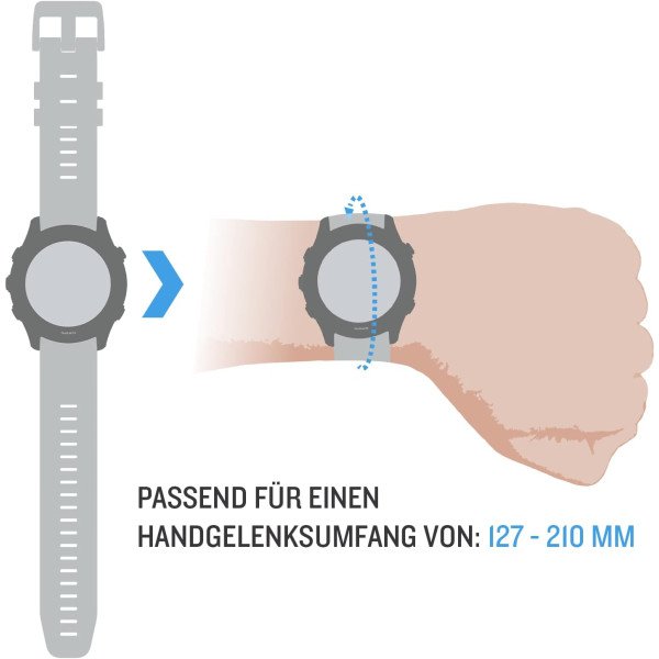 Garmin QuickFit 26 mm Watch Band Black Silicone Band