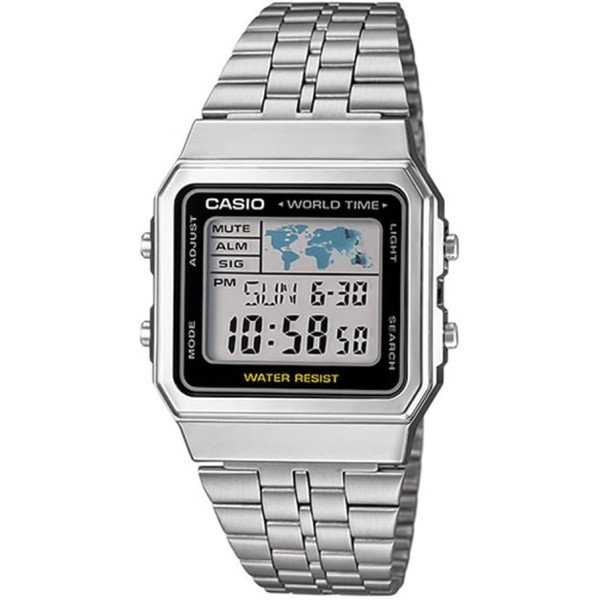 Casio Men's Classic A500WA-1 Silver Stainless-Steel Quartz Watch