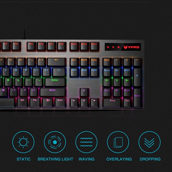 Rapoo V500PRO Wired Mechanical Gaming Keyboard