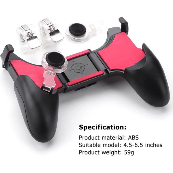 Folding PUBG Mobile Phone 5 IN 1 Gamepad Controller 