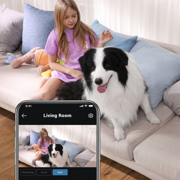 eufy Security IndoorCam Mini Pan and Tilt Wireless 2K Security Camera 