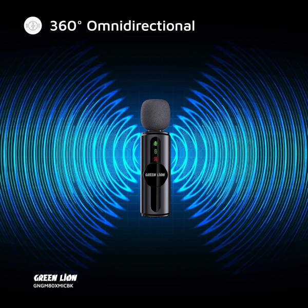 Green Lion GM-80X 3-In-1 Dual Wireless Microphone 