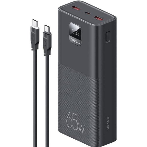 USAMS-AT 65W Fast Charging Kit 30000mAH Laptop Power Bank