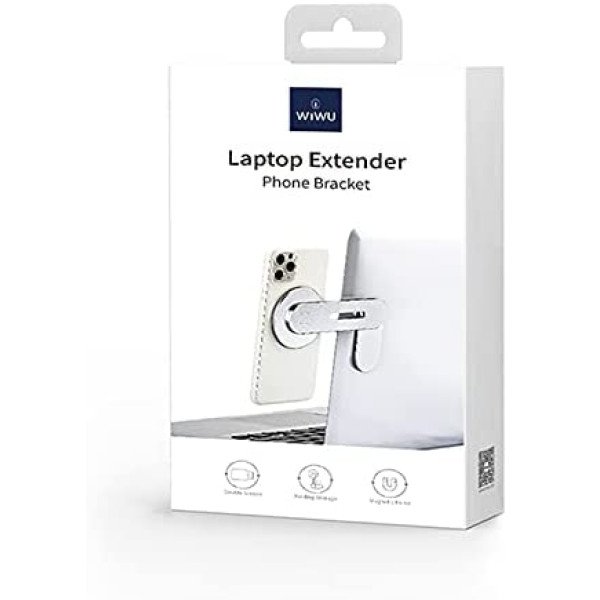 WIWU ZM306 Laptop Extender Magnetic Phone Bracket - Silver
