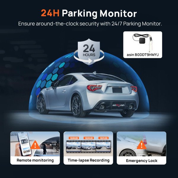 70mai A510 Dash Cam Front and Rear Set