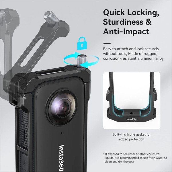 SmallRig Aluminum Frame Cage for Insta360 X3