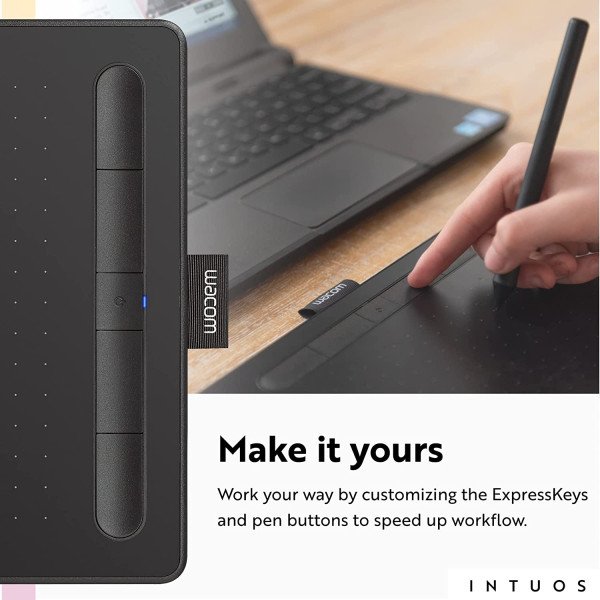 Wacom Intuos Small Wireless Graphics Drawing Tablet - CTL-4100WLE-N