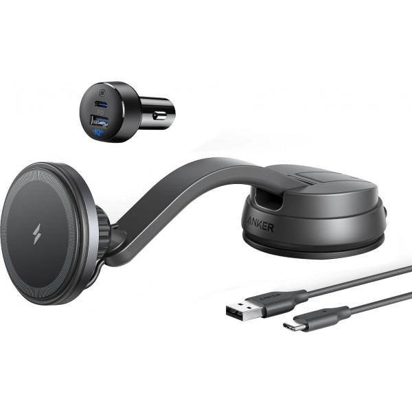Anker 613 MagGo Magnetic Wireless Car Charger and Mount 