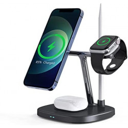 WIWU M8 Power Air 15W 4 In 1 Wireless Charger - Black