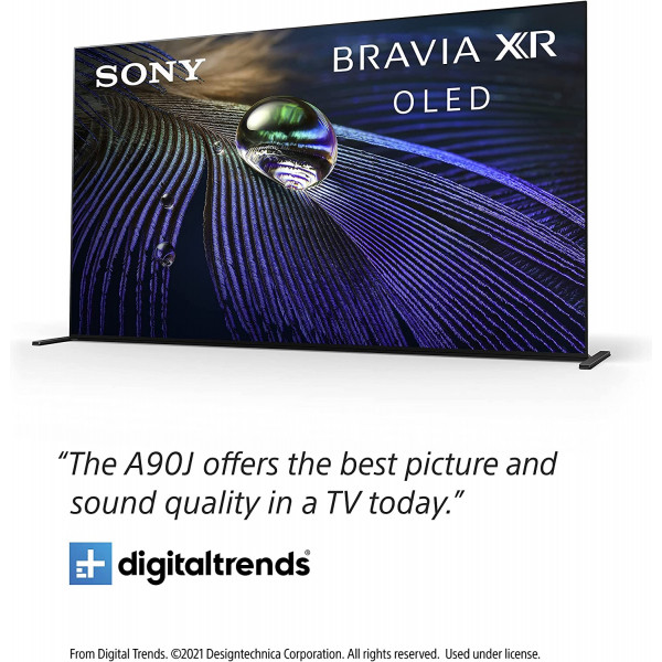 Sony 65 inch BRAVIA XR A90J OLED 4K HDR Smart Google TV (XR65A90J)
