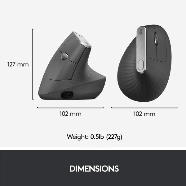 Logitech MX Vertical Ergonomic Wireless Mouse