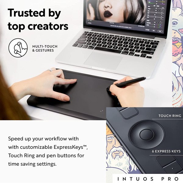 Wacom Intuos Pro -Small Graphic Drawing Tablet (PTH460K0A )