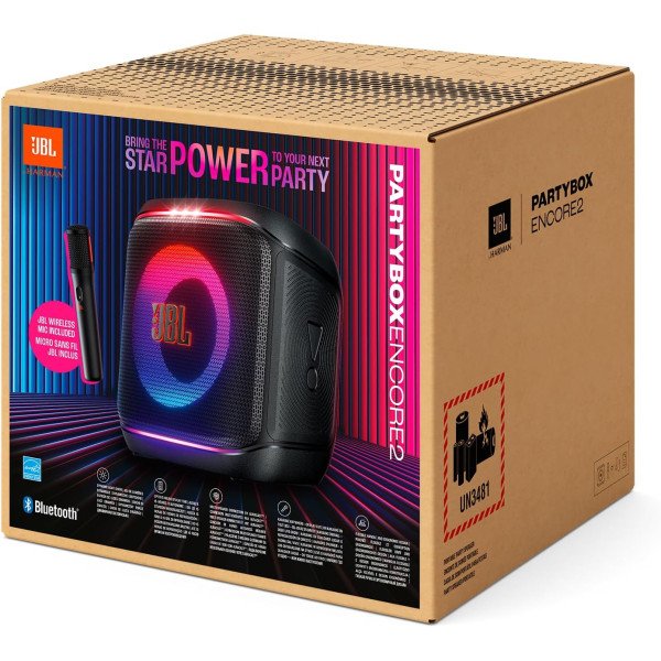 JBL PartyBox Encore 2 Portable Party Speaker with Mic