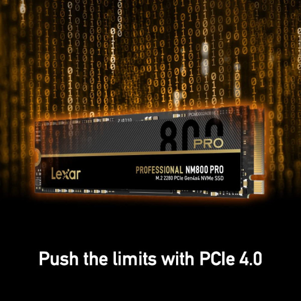 Lexar Professional NM800PRO 512GB M.2 2280 PCIe Gen4x4 NVMe SSD
