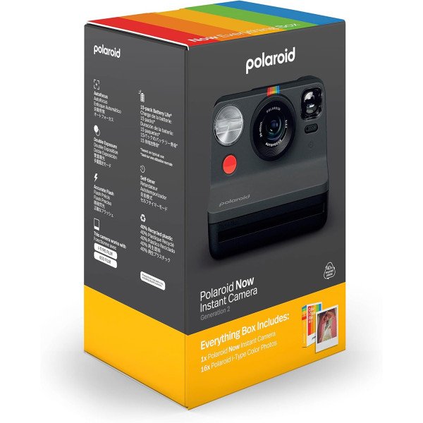 Polaroid Now 2nd Generation I-Type Instant Camera + 16-Pack Film