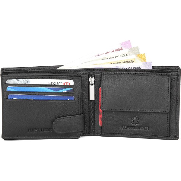 WildHorn Napa Hide Black Leather Men's Wallet