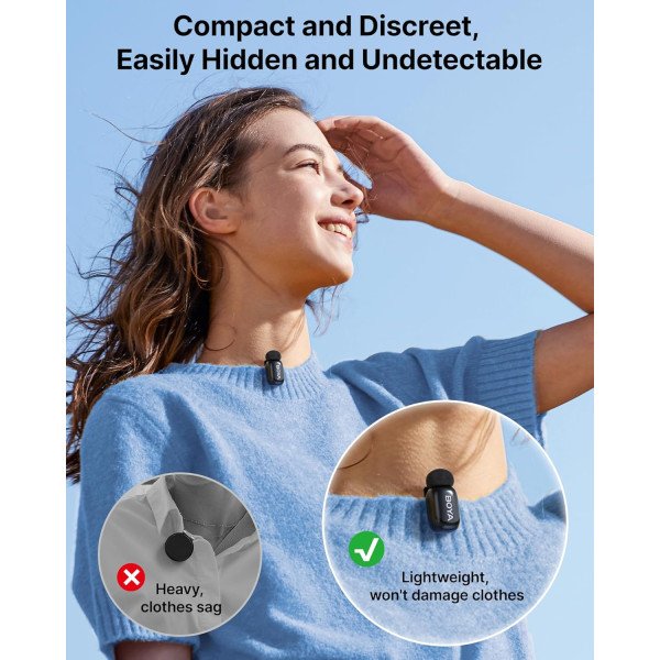 BOYA mini Tiny Wireless Microphone USB-C Plug