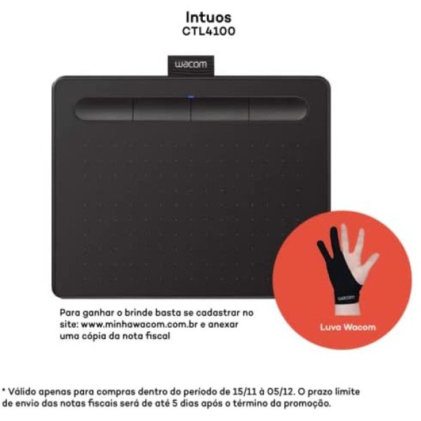 Wacom Intuos Small Graphics Drawing Tablet (CTL4100)