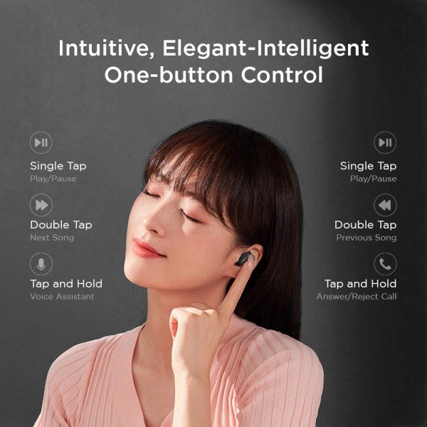 Lenovo HT18 True Wireless Stereo Earbuds with Mic & POWERBANK (Black) 