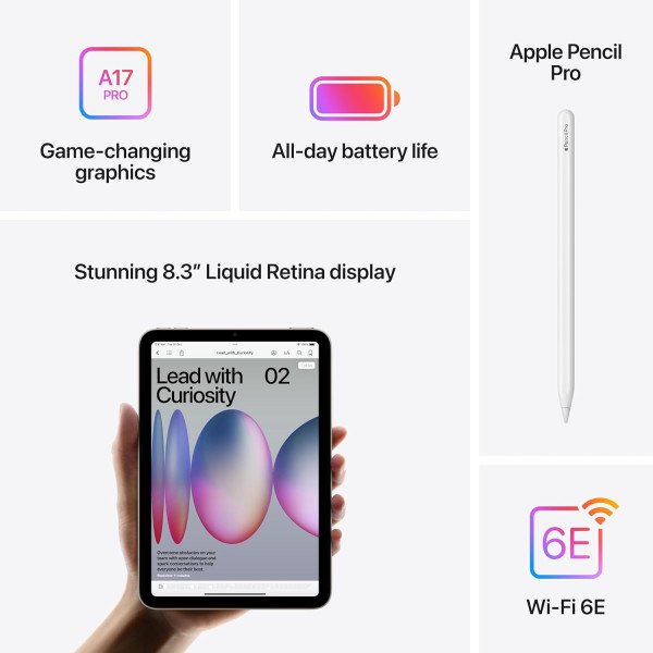 Apple iPad mini 7th Gen 256GB 5G WiFi + Cellular
