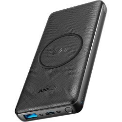 Anker PowerCore III Sense 10K Wireless & PD Power Bank – Black Fabric