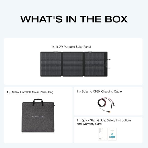 ECOFLOW 160W Portable Solar Panel