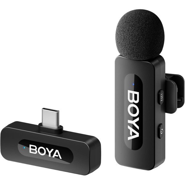 Boya BY-V10 USB C Wireless Lavalier Microphone