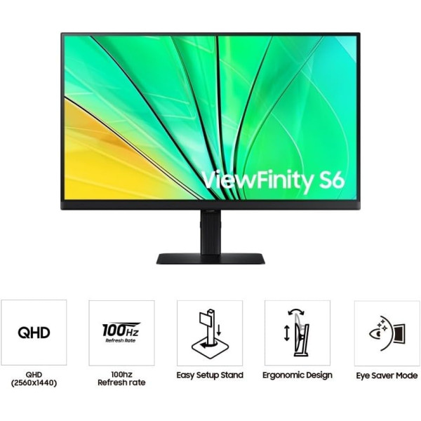 Samsung ViewFinity S6 27 inch QHD Monitor