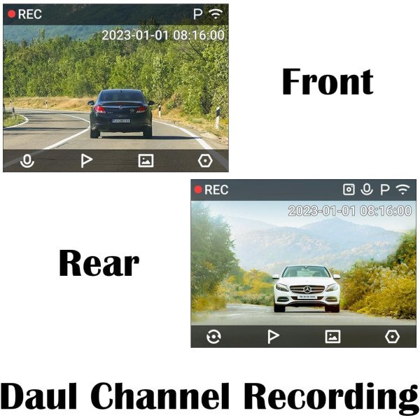 70mai A200 Dual Channel 1080P Dashcam Front & Rear