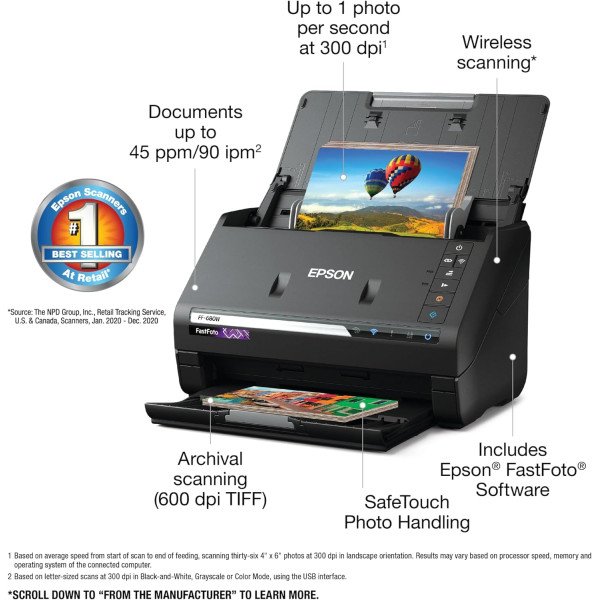 Epson FastFoto FF-680W Photo Scanner