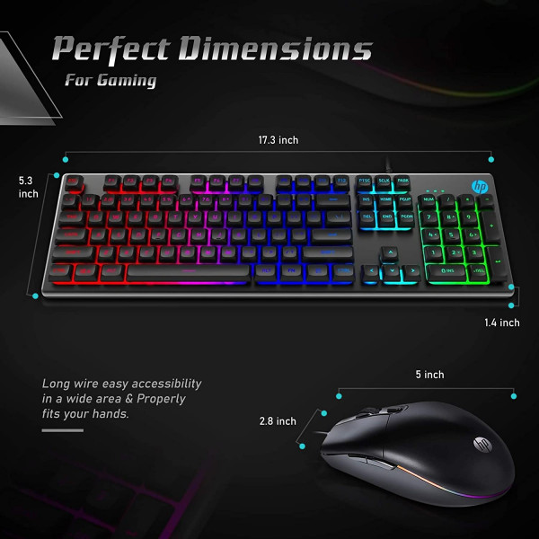 HP KM300F Wired Gaming Keyboard & Mouse Combo