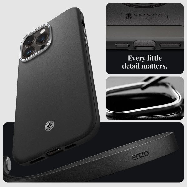 Spigen Enzo Enzo (MagFit) Leather Case for iPhone 14 Pro