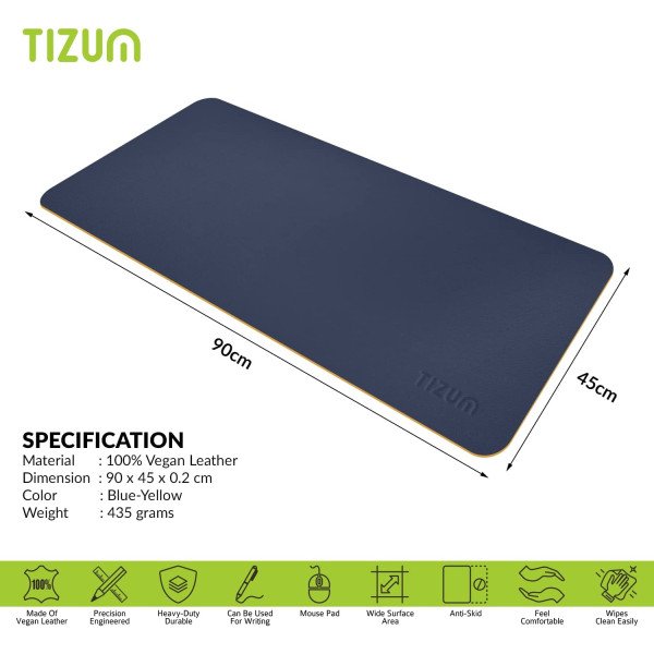 Tizum Extended Mouse Pad/ Desk Mat Blotter 