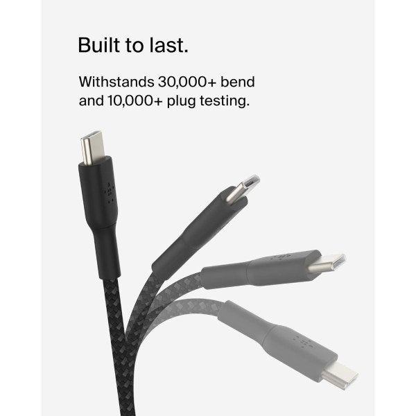 Belkin BoostCharge Braided USB-C to USB-C Cable 0.15M