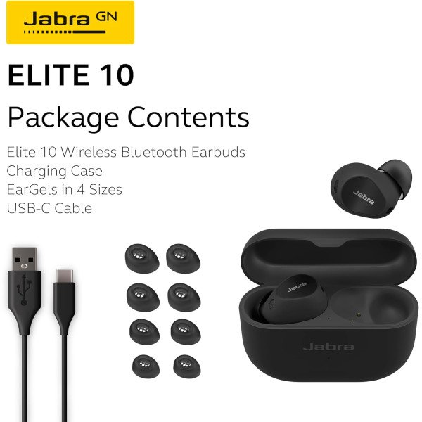 Jabra Elite 10 True Wireless Earbuds with Dolby Atmos