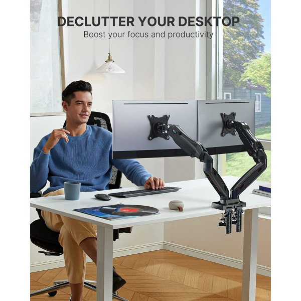 Huanuo Dual Monitor Mount For 13" To 27" Screens - HNDS6