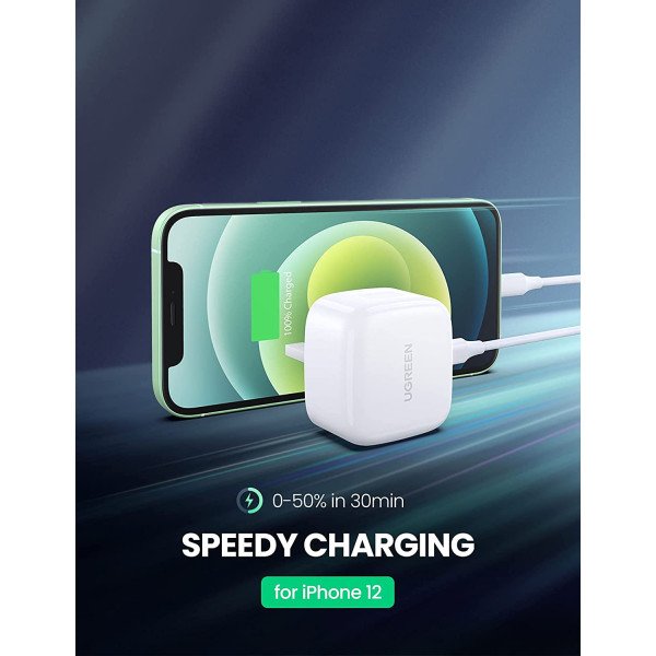 UGREEN 20W PD USB C  Fast Wall Charger for iPhone 