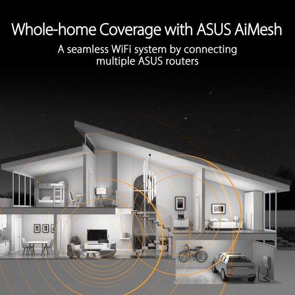 ASUS TUF Gaming AX3000 Dual Band WiFi 6 Extendable Gaming Router