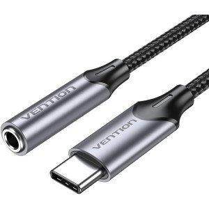 Vention USB-C Male to 3.5MM Earphone Jack With DAC Adapter 