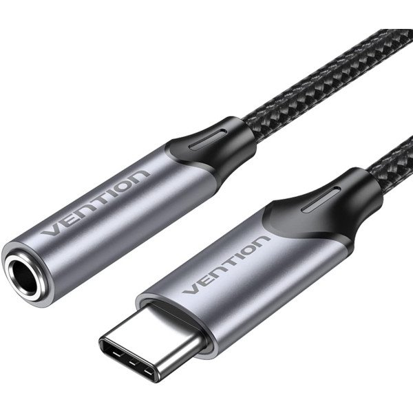 Vention USB-C Male to 3.5MM Earphone Jack With DAC Adapter 