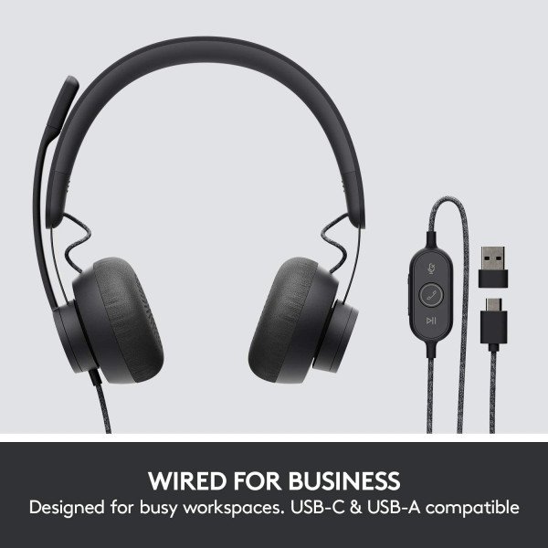 Logitech Zone Wired Noise Cancelling Headset