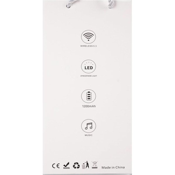 ZONSUSE Retro Bluetooth Speaker with LED Light