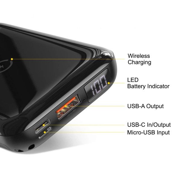 Baseus Mini S Bracket 10W Wireless 6 Power bank 10000mAh 18W